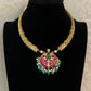 Jadau Kundan Pendant Kante Necklace | Indian traditional jewelry