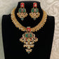 Ahamadabadi Semi Precious Kundan Necklace Set | Handmade Indian Jewellery