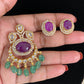 Premium AD Kundan Pendant Set |  latest Indian Jewelry