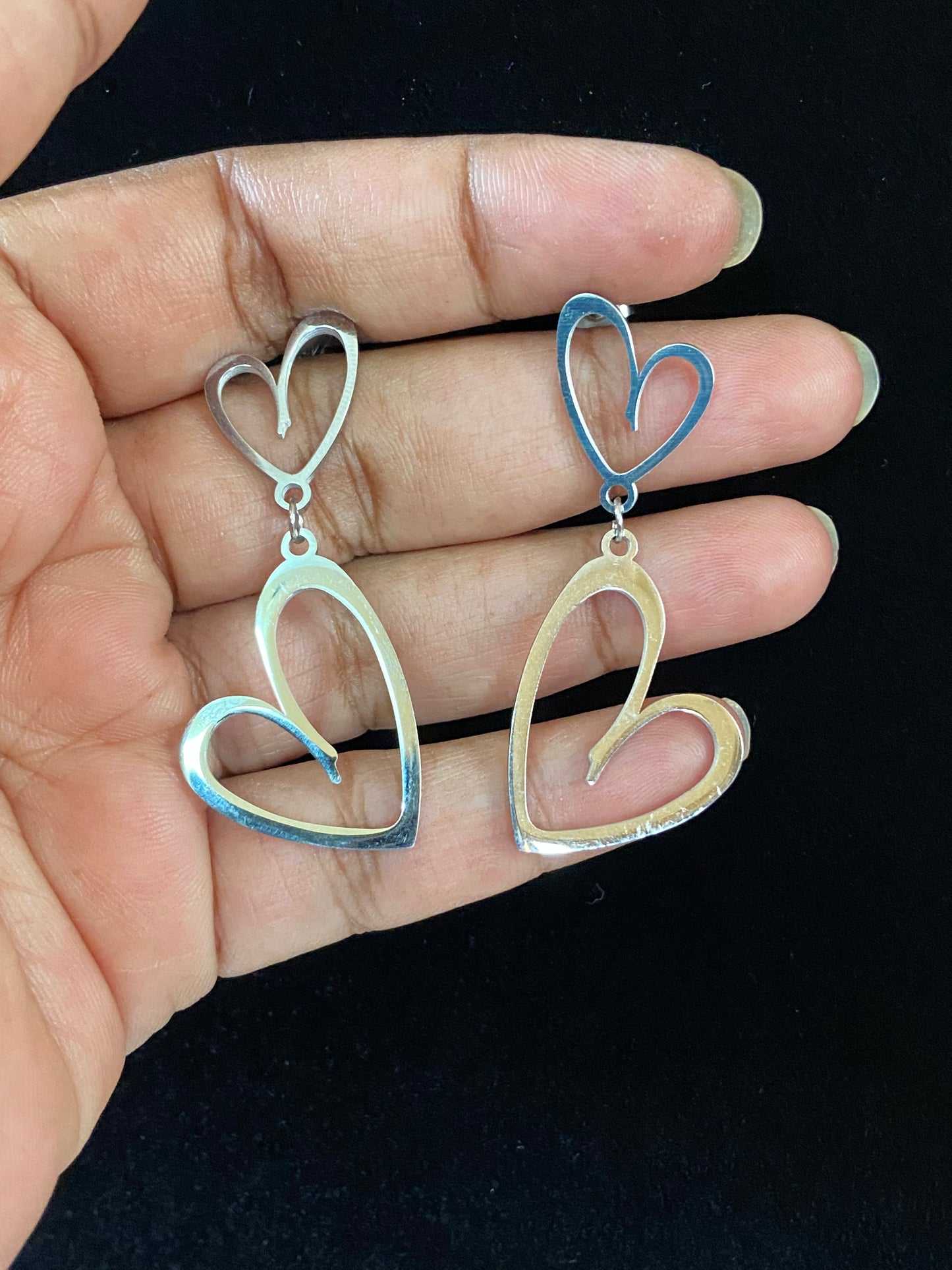 Heart dangler Earrings | fancy earrings