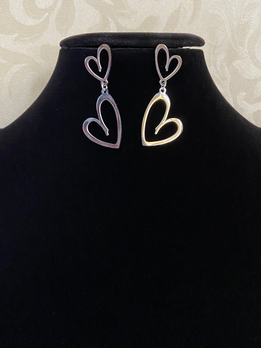 Heart dangler Earrings | fancy earrings