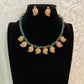 Antique Mango Pendants Green Beads Necklace | Beautiful Necklace Set