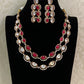 Victorian AD Polki Kundan Necklace Eith Earrings | Indian Jewelry In USA | Gift Idea