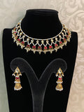 Ahamadabadi Kundan Choker Set | Handmade jewelry | Indian jewelry in USA
