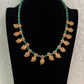 Mango Pendants Green Beads Necklace | Beautiful Necklace Set