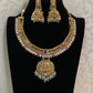 Jadau Kundan Jelebi Necklace With Jumki Earrings | Traditional Necklace