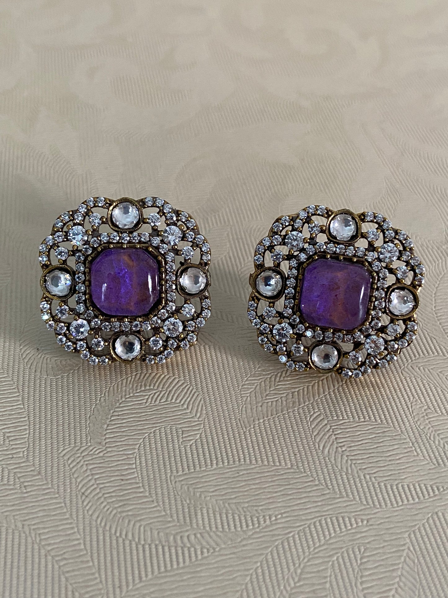 AD Victorian Studs | Indian Jewelry In USA