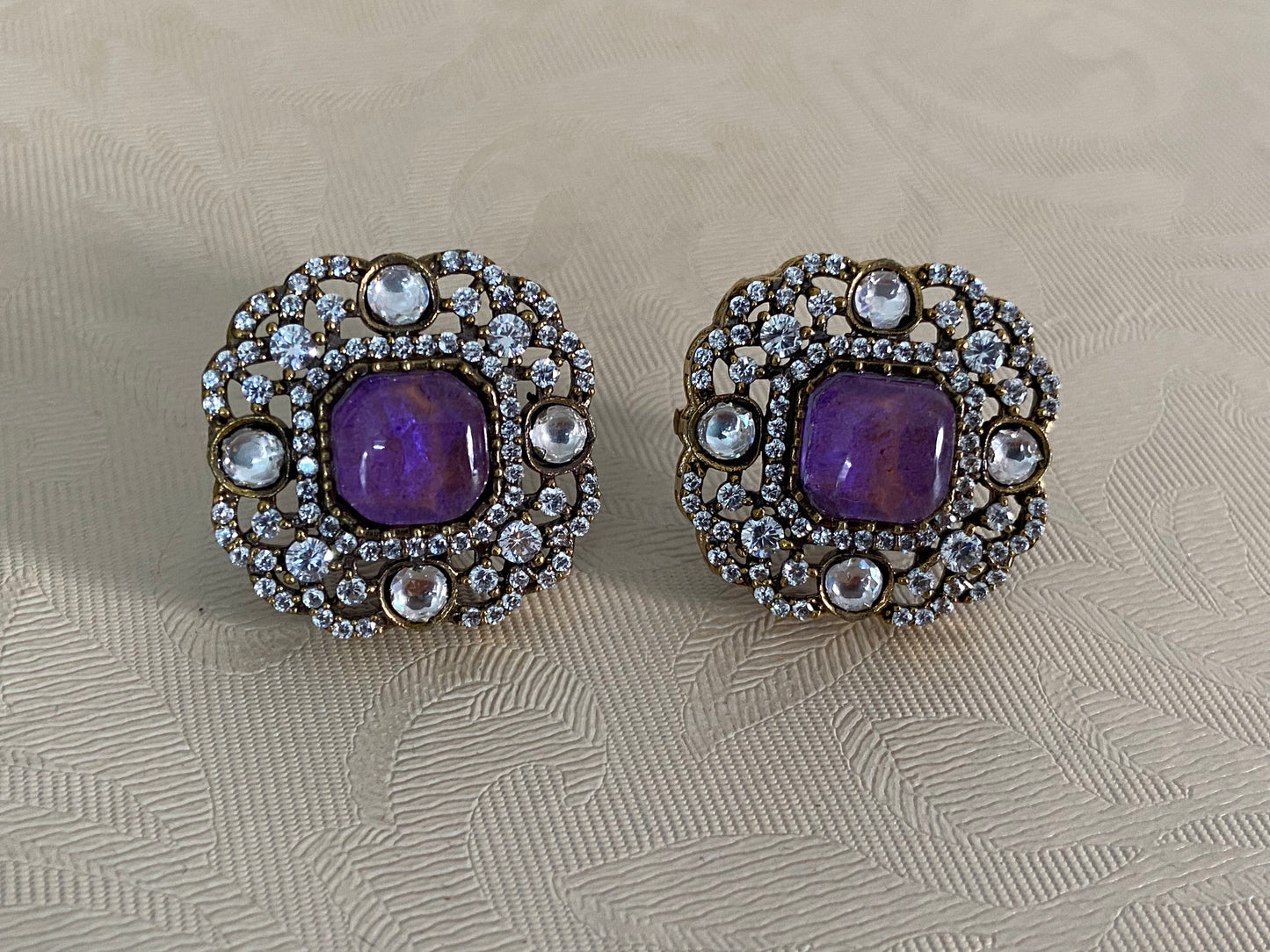 AD Victorian Studs | Indian Jewelry In USA