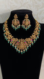 Antique Kundan Temple Necklace Set | Traditional Temple Jewelry In USA