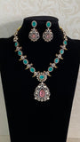 AD Victorian Kundan Necklace Set | Indian Jewelry In USA
