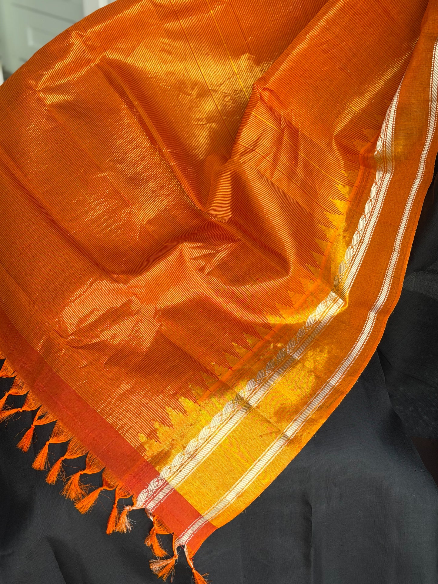 Gadwal Tissue Border Silk Saree | Handloom Indian Sarees