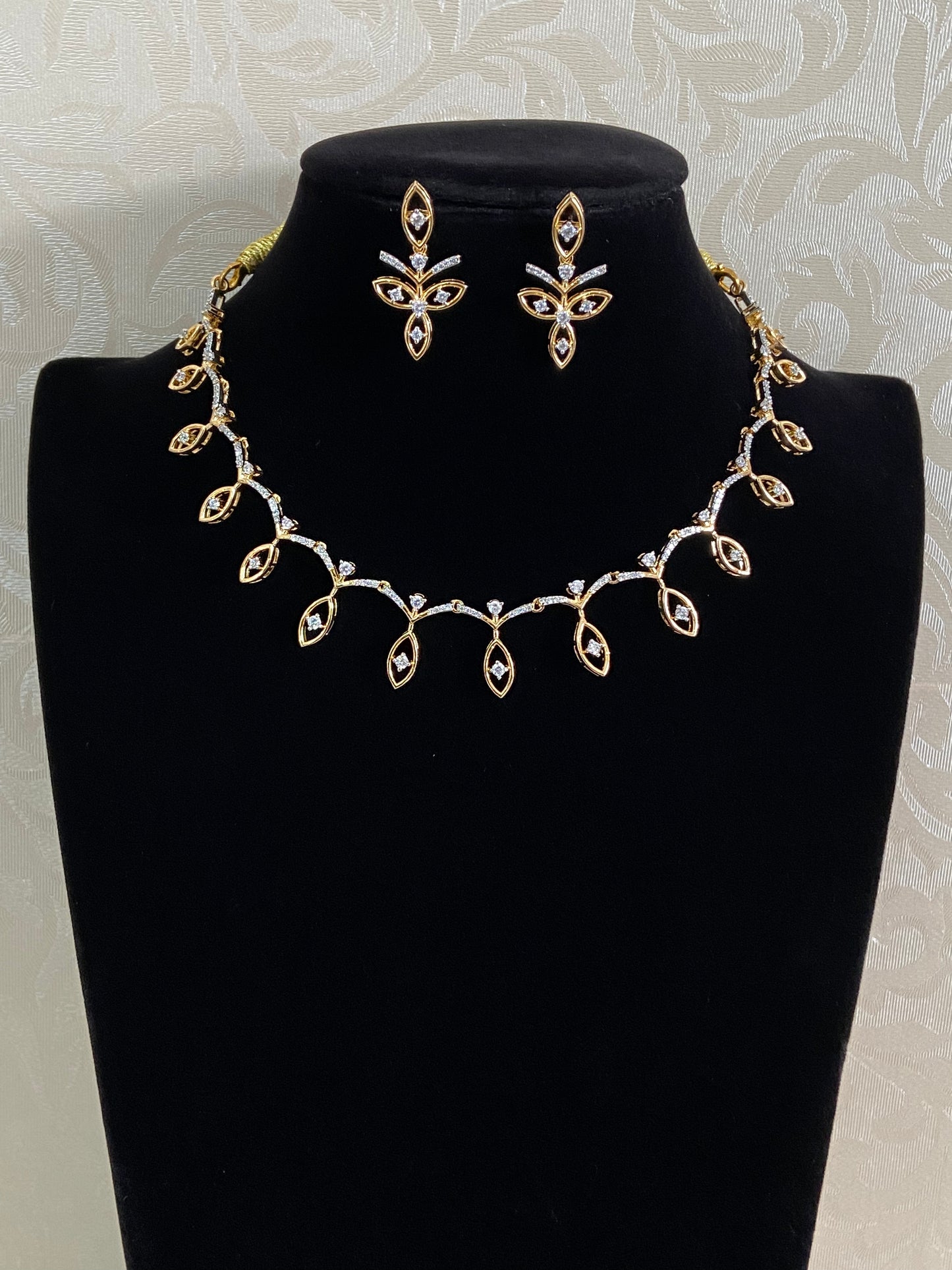 AD Simple Necklace Set | Indian Jewelry In USA | Gift Idea