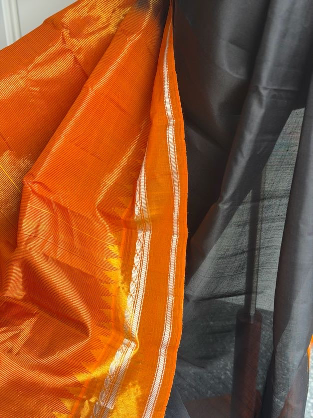 Gadwal Tissue Border Silk Saree | Handloom Indian Sarees