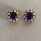 Moissanite Kundan Studs | Indian Earrings