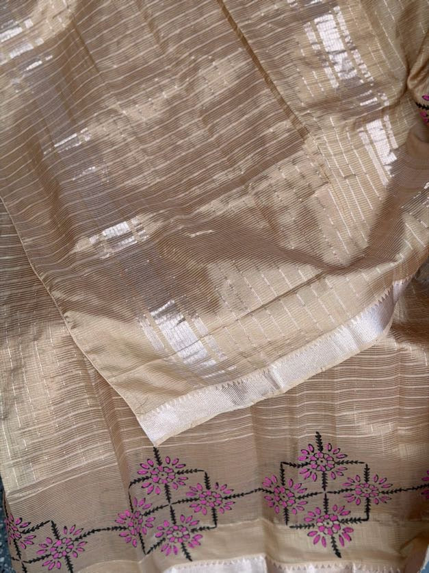 Printed Mangalagiri Handloom Saree | Light Weight Saree | Gift Idea