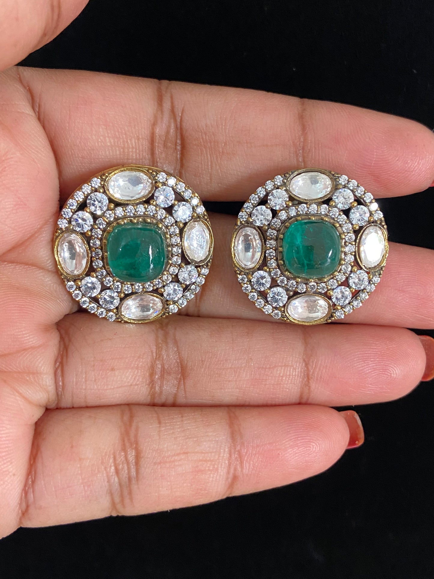 AD Victorian Studs | Indian Jewelry In USA