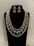 Jadau Kundan& pearl 3 Layered  Necklace