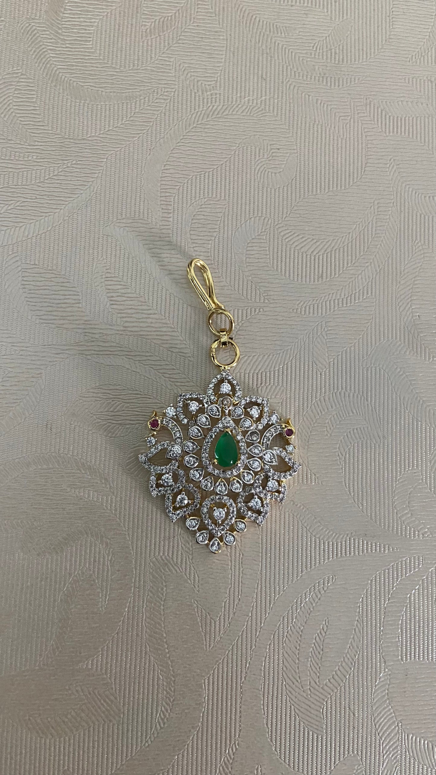 AD Peacock Maang Tikka | Indian Maang Tikka | Indian jewelry in USA
