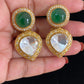 Premium Moissanite Kundan Earrings | Indian Earrings