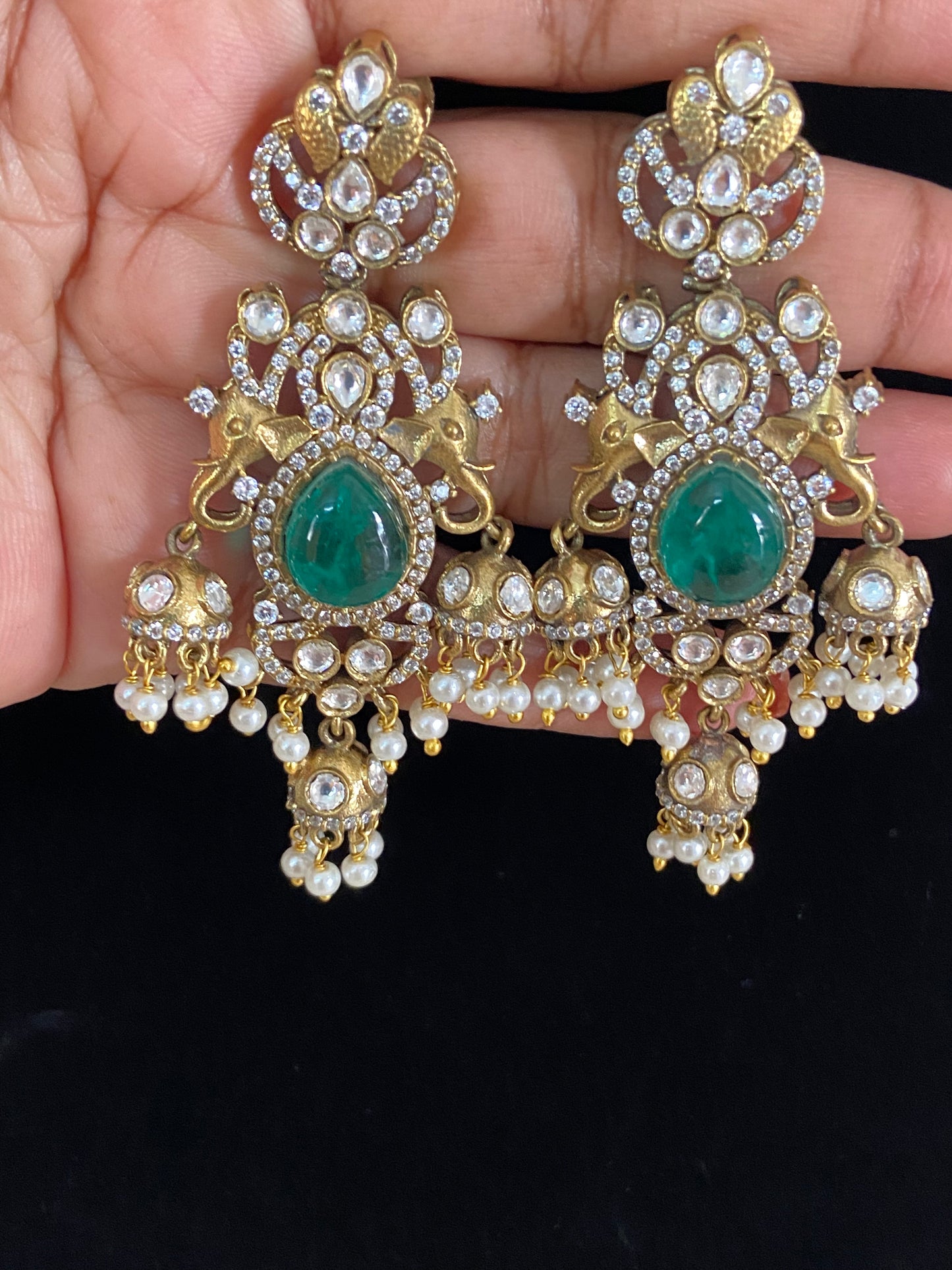 AD Polki Earrings | Indian Jewelry In USA | Gift Idea