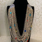 Pearl & Navratttan Beads Multi Layer Necklace | Indian Necklace In USA