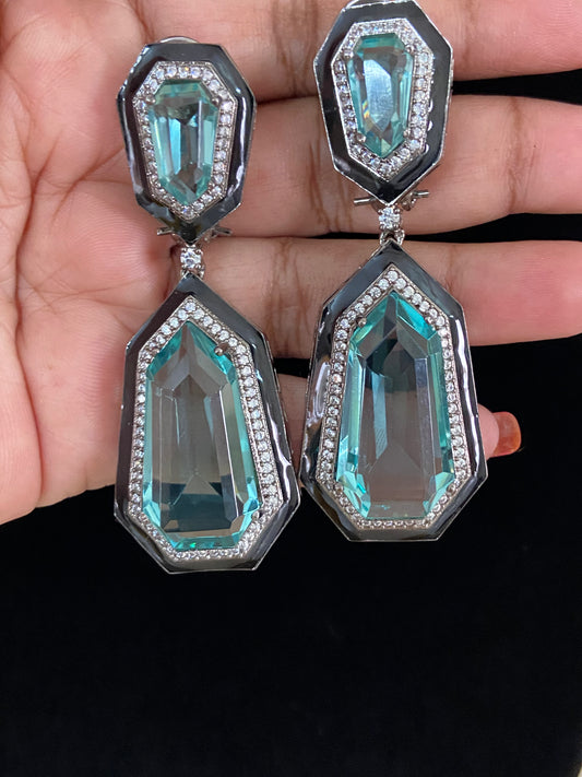 AD Crystal Earrings | Party wear Earrings | Gift Idea