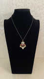 Jadau Kundan Pendant Mangalasutra | Traditional Black Beads