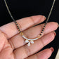 AD Pendant Mangalsutra | Black Beads Necklace