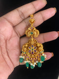 Antique Kemp Maang Tikka | South Indian Jewelry In USA