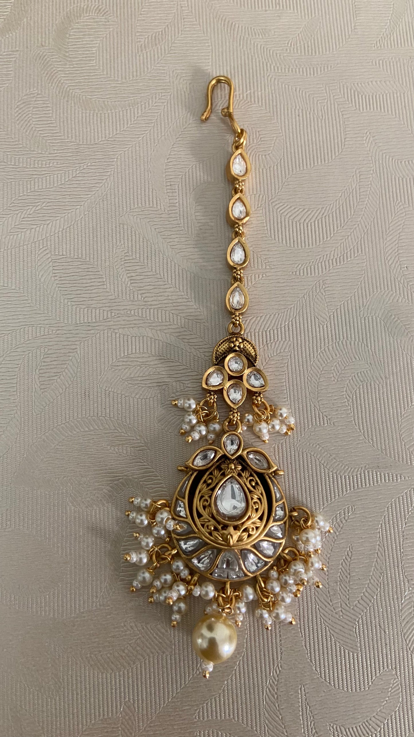Kundan Pearl Maang Tikka | Indian Jewelry In USA
