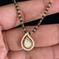 AD Simple Mangalsutra | Black Beads Necklace