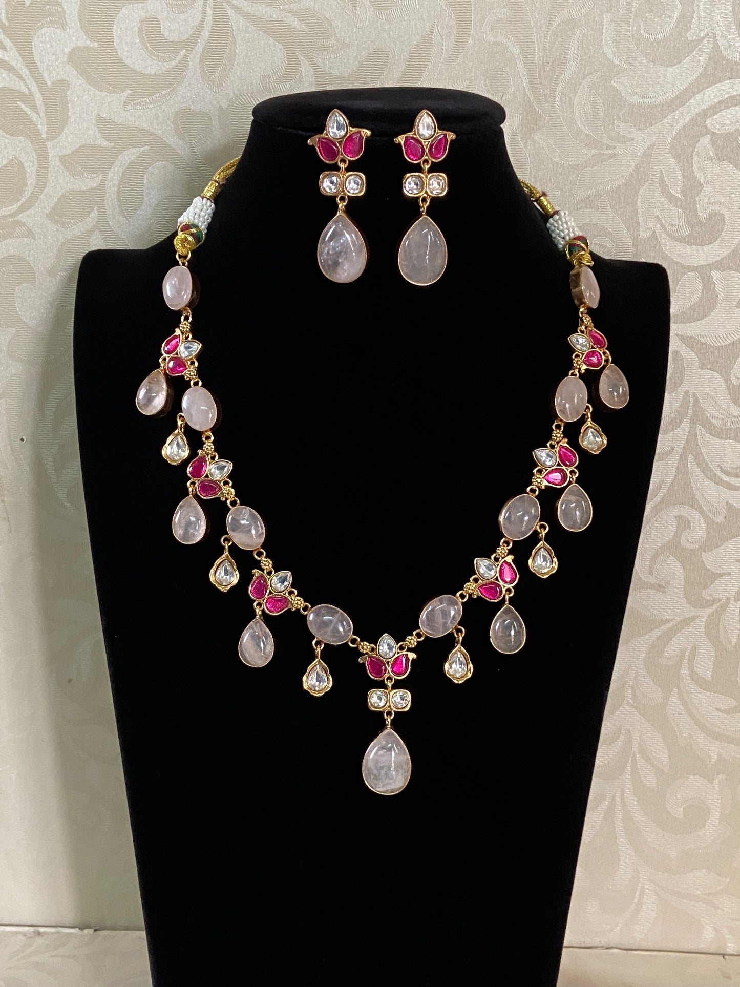 Natural stones Fusion Necklace | Indian Necklace