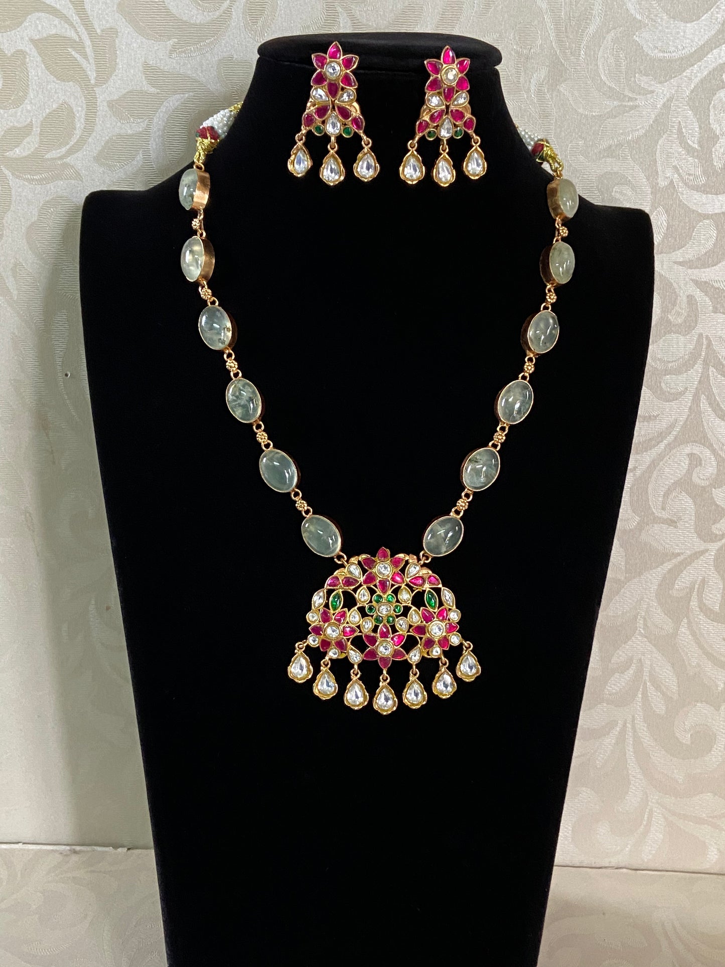 Natural stones Fusion Necklace | Indian Necklace | Gift idea