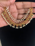 Antique Pearl Ear Chains  | Hair accessories | South Indian Champaswaralu