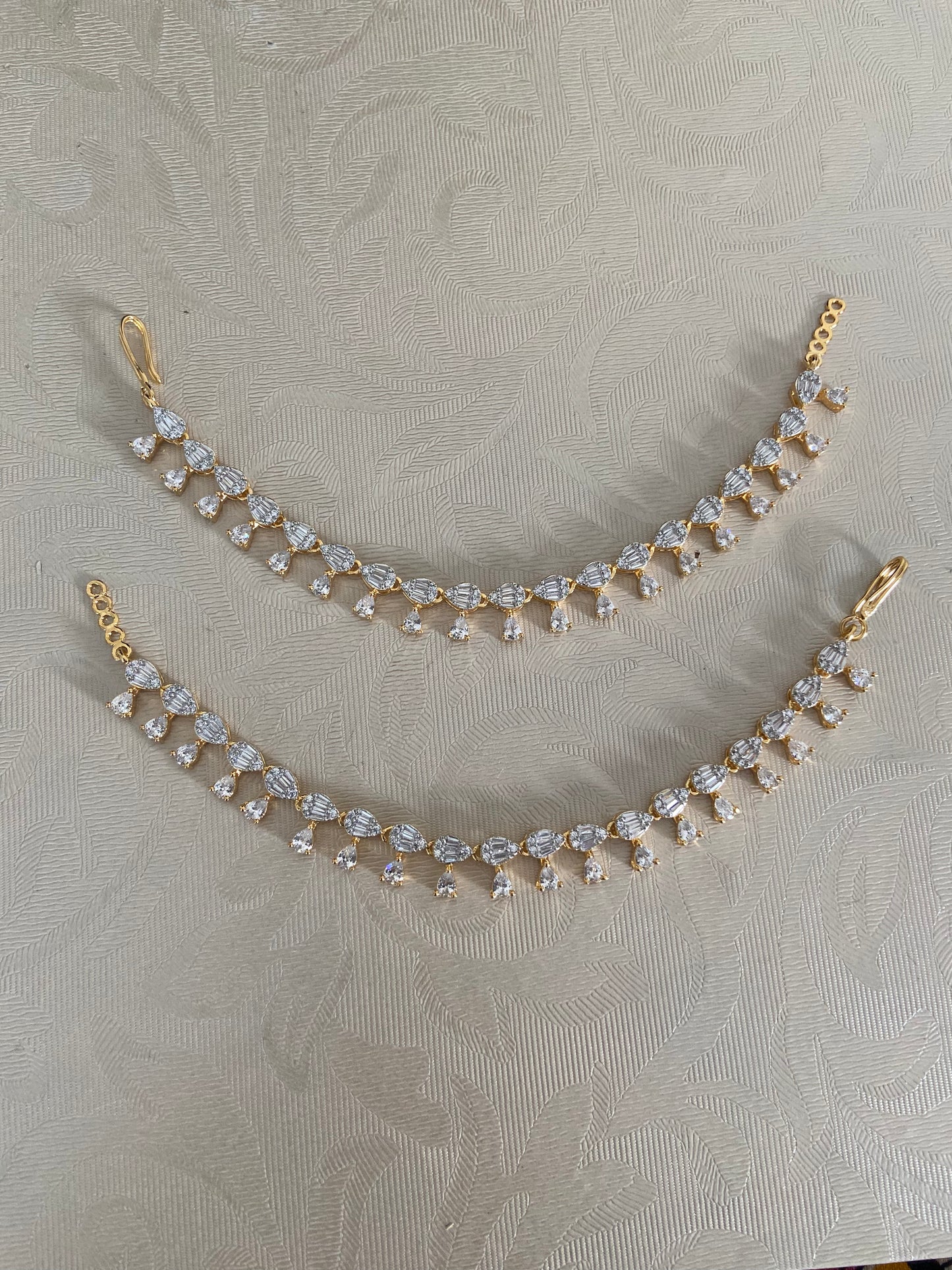 AD Champaswaralu | Indian Ear Chains | Hair accessories