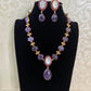 Natural stones Fusion Necklace With Earrings | Latest Indian jewelry | Gift Idea