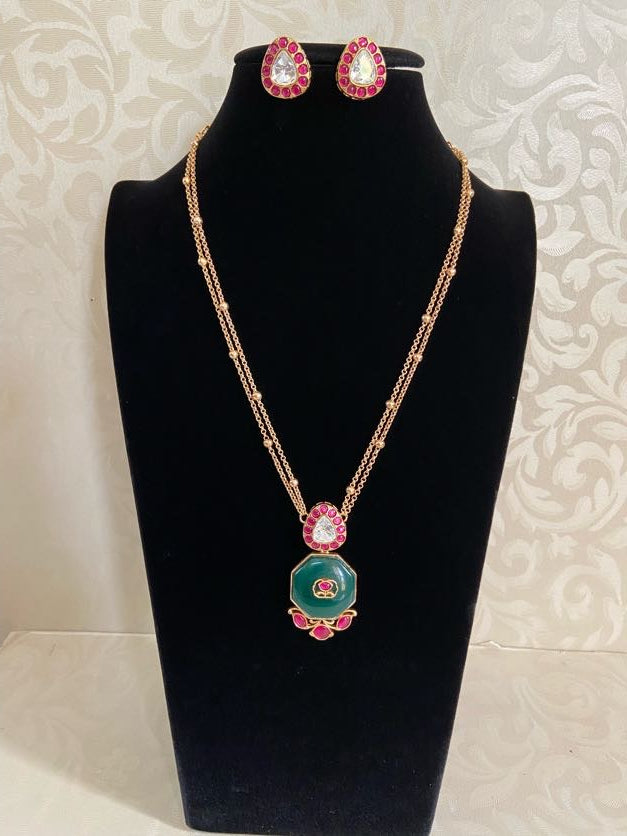 Jadau kundan Fusion Necklace