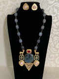 Statement Pendant Beads Necklace