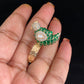 AD kundan Bird Finger Ring | Adjustable Finger Ring