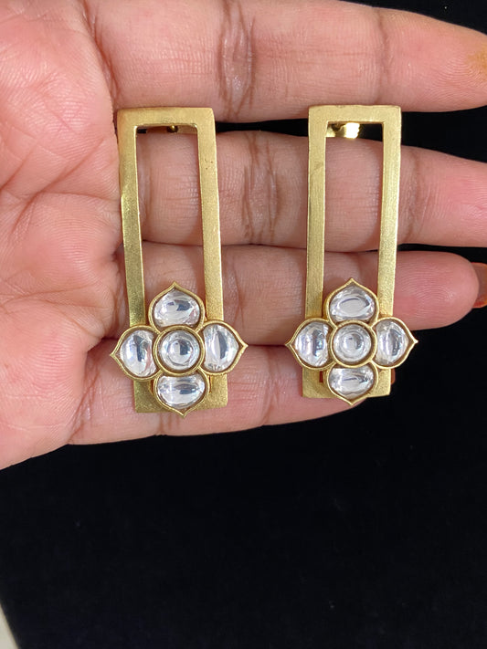 Contemporary Polki Earrings | Latest Indian Jewelry
