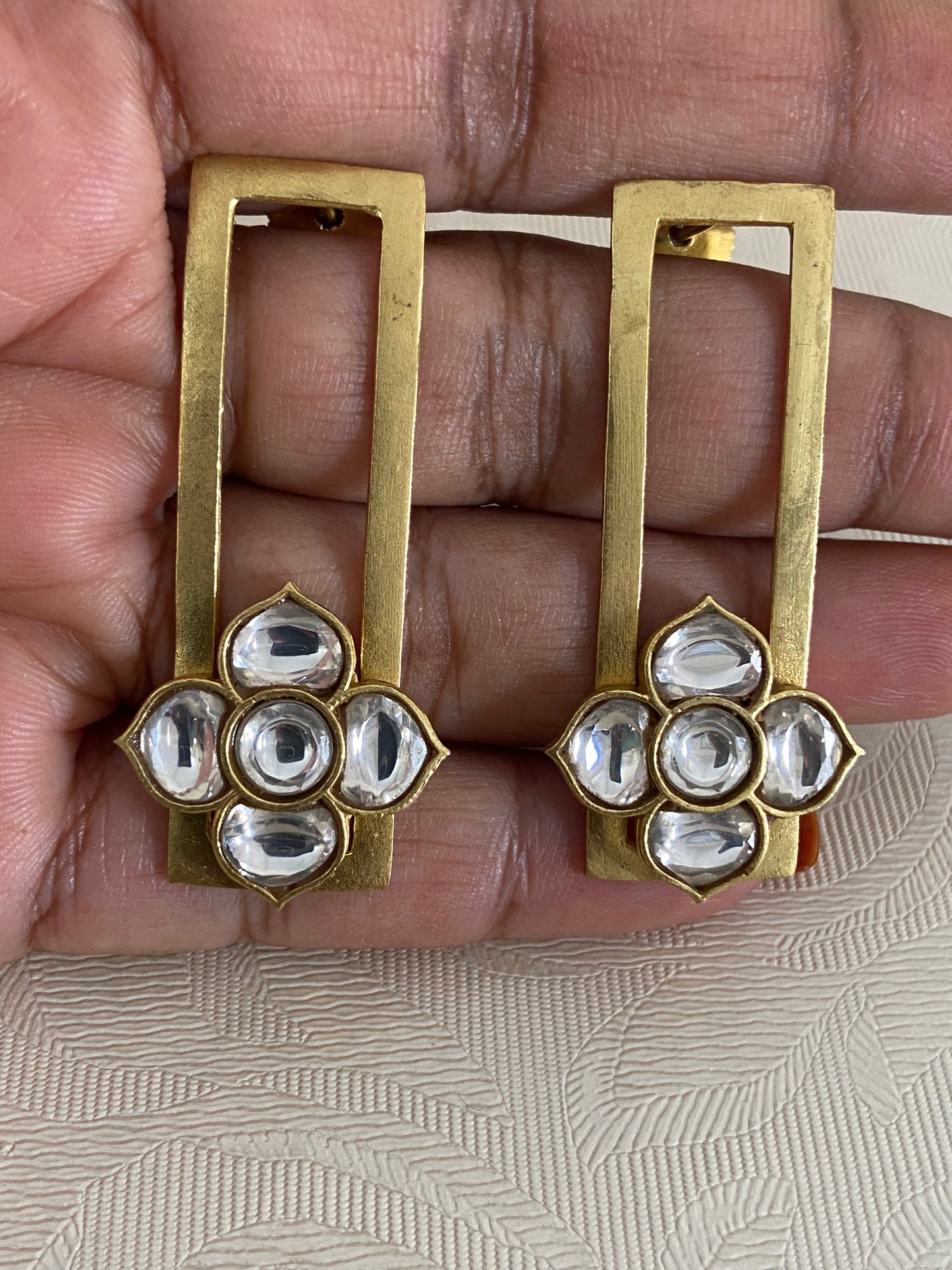 Contemporary Polki Earrings | Latest Indian Jewelry