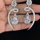 AD Rhodium Earrings  | Indian Earrings