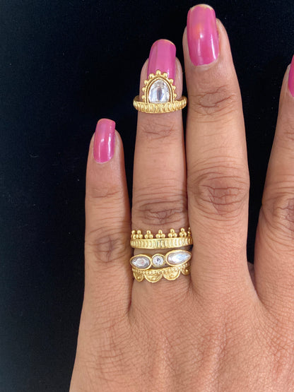 Antique Kundan Adjustble Finger Ring | Latest Indian Jewelry In USA