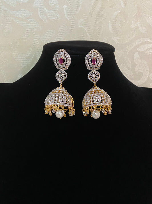 AD Jumki Earrings |  Indian jewelry in USA