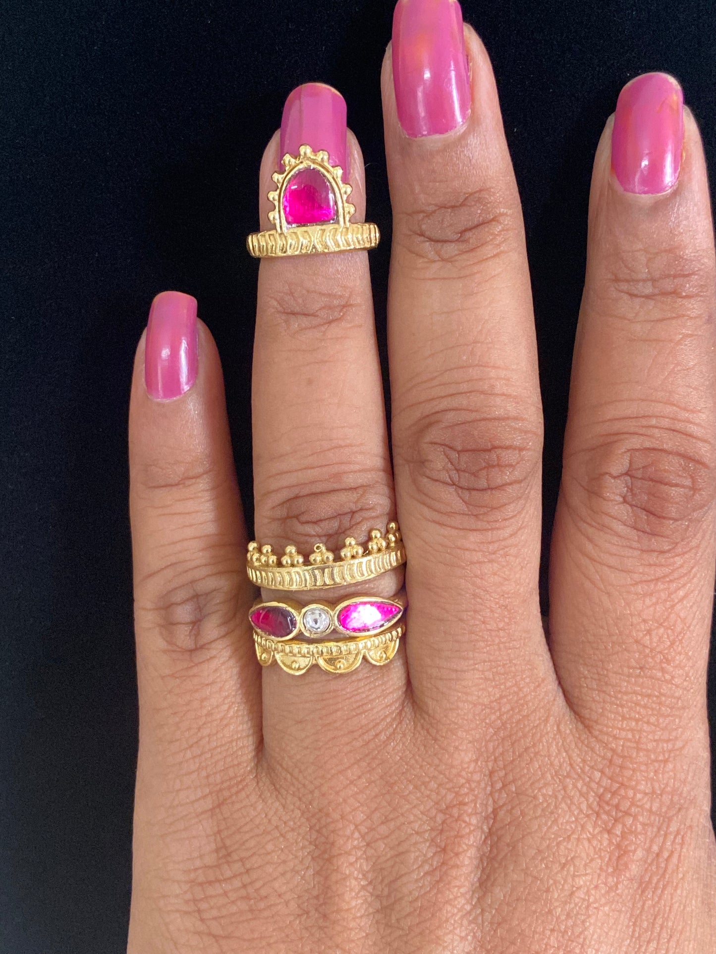 Antique Kundan Adjustble Finger Ring | Latest Indian Jewelry In USA