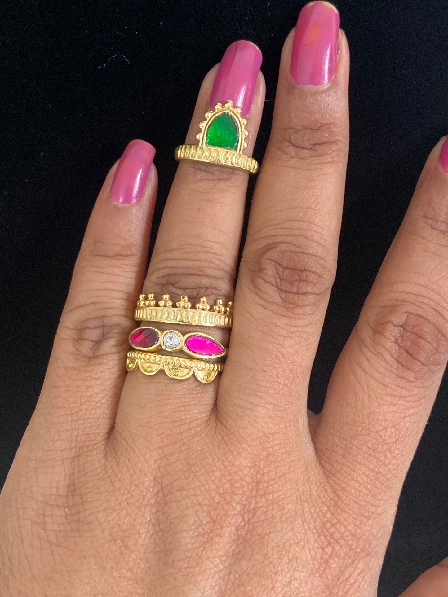 Antique Kundan Adjustble Finger Ring | Latest Indian Jewelry In USA