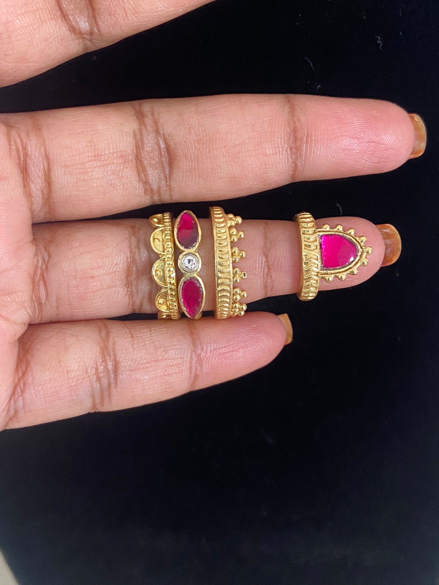 Antique Kundan Adjustble Finger Ring | Latest Indian Jewelry In USA