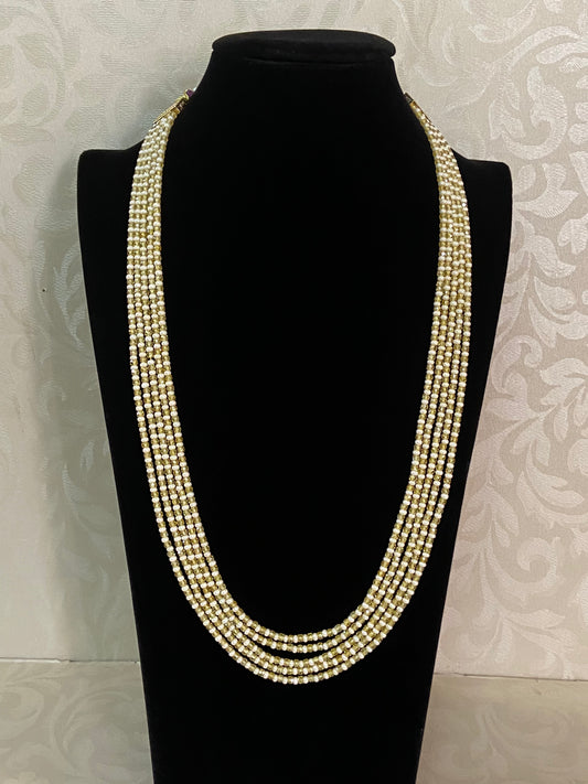 Pearl & Beads Mala Necklace | Indian Beads Necklace