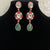 Moissanite Kundan Earrings | Fusion earrings