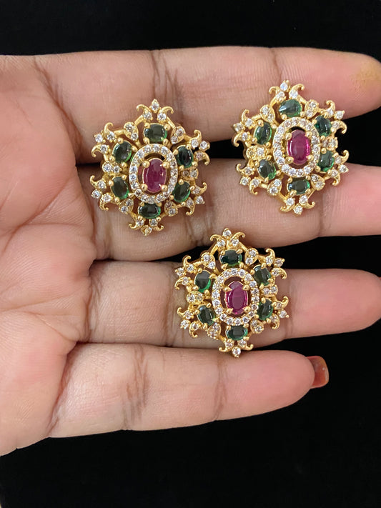 AD Pendant With Tops | Indian Jewelry